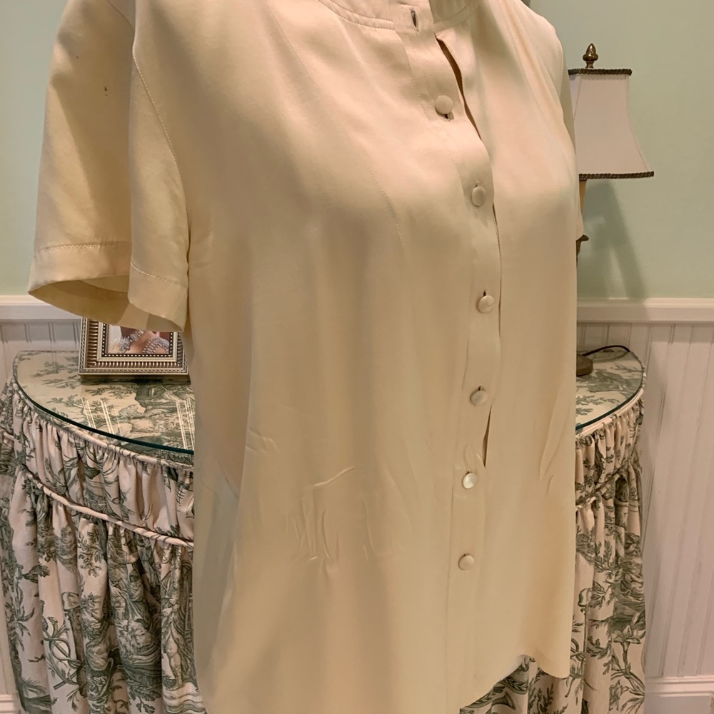 Louis Feraud set cream silk ladies blouse 4